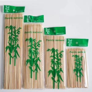 Custom Disposable Bamboo Skewers Compostable Versatile Use Heat Resistance