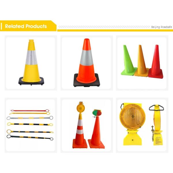PVC 30cm Small Orange Cones Warning Effect Colored Traffic Cones 12 Inch