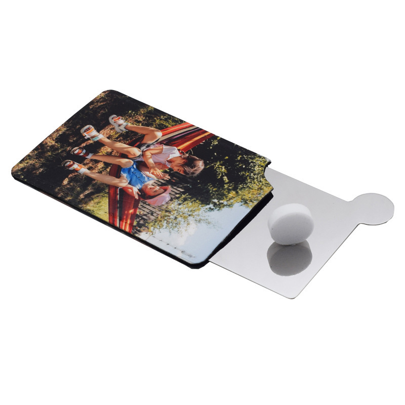 Creative Sublimation Blank PU Case Stainless Steel Mirror Sublimation Pocket Makeup Mirror