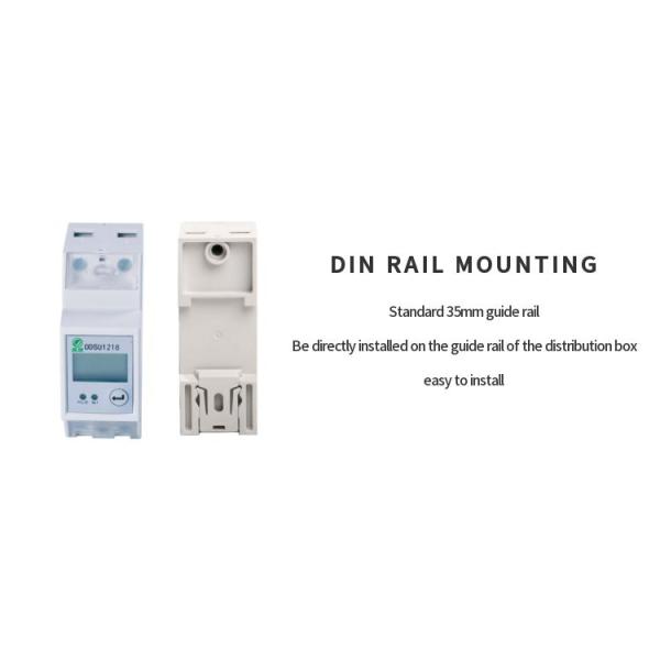 Smart WiFi 1 Phase Meter Din Rail Energy Monitor Single Phase Electronic Kwh Meter