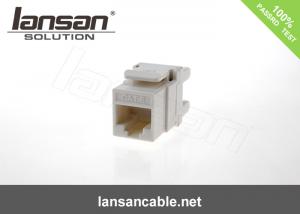 Buy cheap 110 IDC 180 Degree Tooless Type Ethernet Cat6 UTP Keystone Jack product