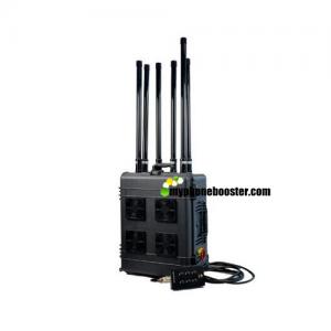 Buy cheap 6 Channels 300w High Power Drone Signal Jammer  Draw Bar Box Mobile Signal Jammer Blocker Jamming Range Up to 1500 Meter product