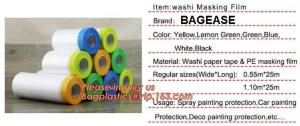 Buy cheap HDPE Masking Film,Indoor Application Pretaped Drop Cloths,masking film,pre-taped cover car painting protection film hous product