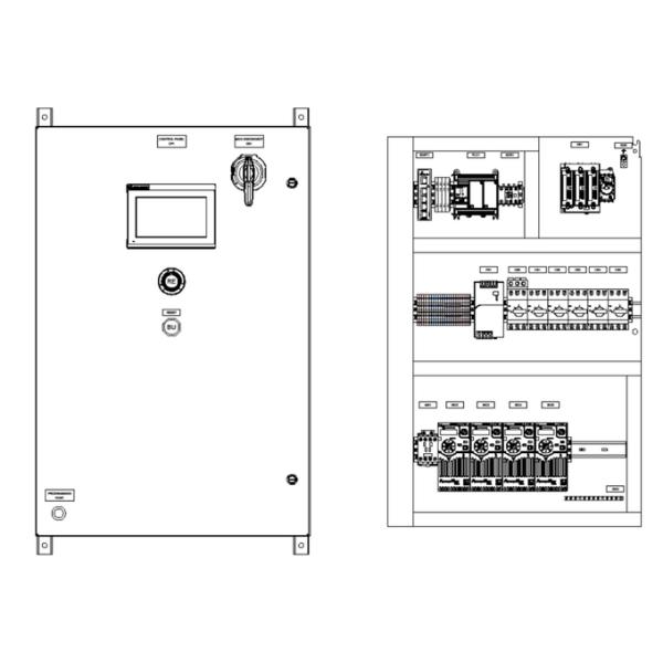 2711R-T4T Programmable Logic Controller AB View 800 HMI Control Panel 7 Inch 24V DC