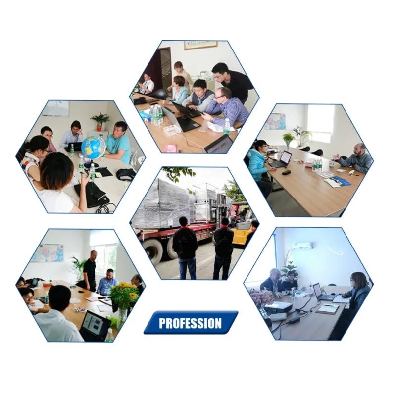 Customers visiting SevenPower facilities - international client engagement