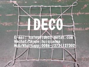 China Lifting Galvanized Wire Rope Web Netting, Safety Steel Wire Rope Cargo Nets, Sling & Rigging Mesh on sale