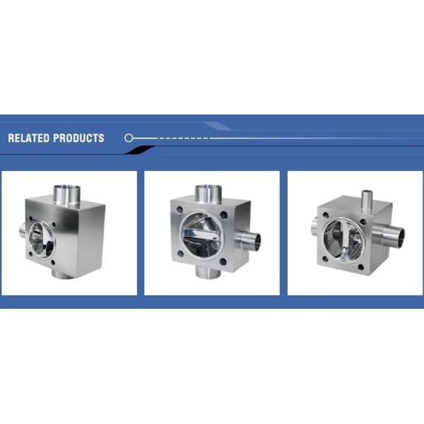 DN25 Multiport Sanitary Diaphragm Valve , Three Ports Two Control Valves