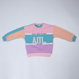 Buy cheap 3D Embroidery Pullover Fleece Sweatshirt With Patchwork Color product
