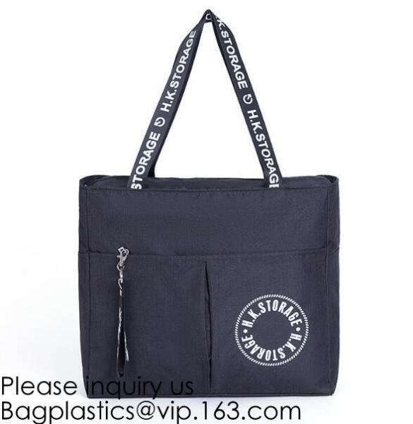 Reusable Polyester Folding Promo Shopper Tote Bags,Polyester Shopper Custom Large Cheap Green Grocery Shopping Bag For W
