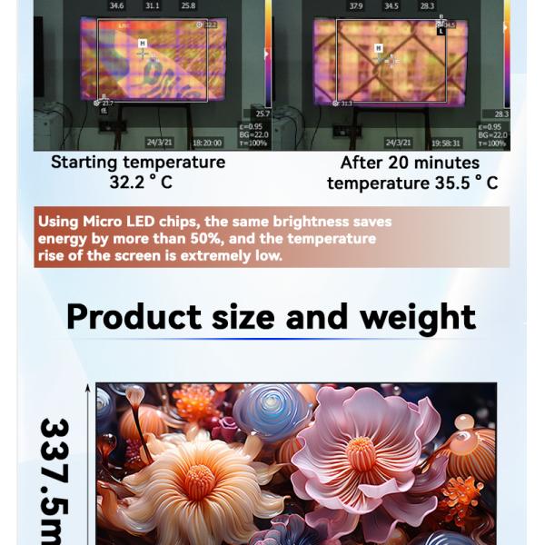ODM FOTA Touchscreen Cob Led Display Soft Module Wall Mount 1.56mm