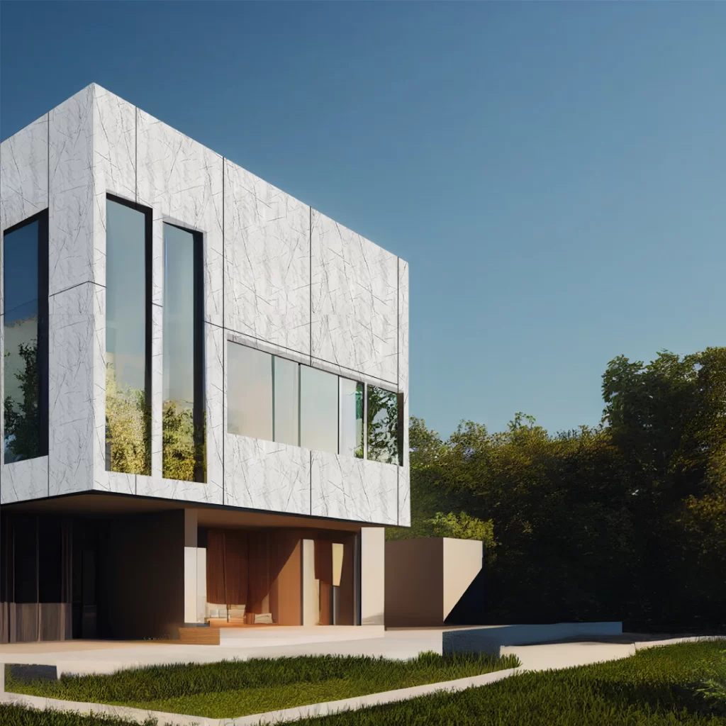 Black Anti Scratch Marble finish acp panels with natural granite texture aluminum composite sheets for exterior and interior facade decoration