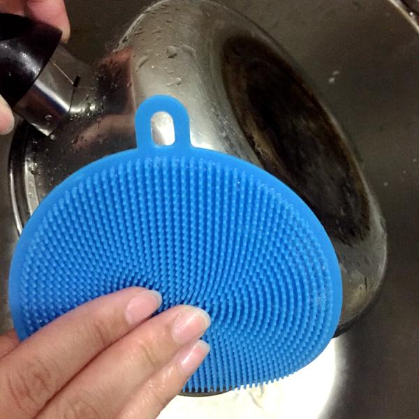 Home And Kitchen Silicone Kitchen Brush Sponge Soft Silicone Kitchen Accessories