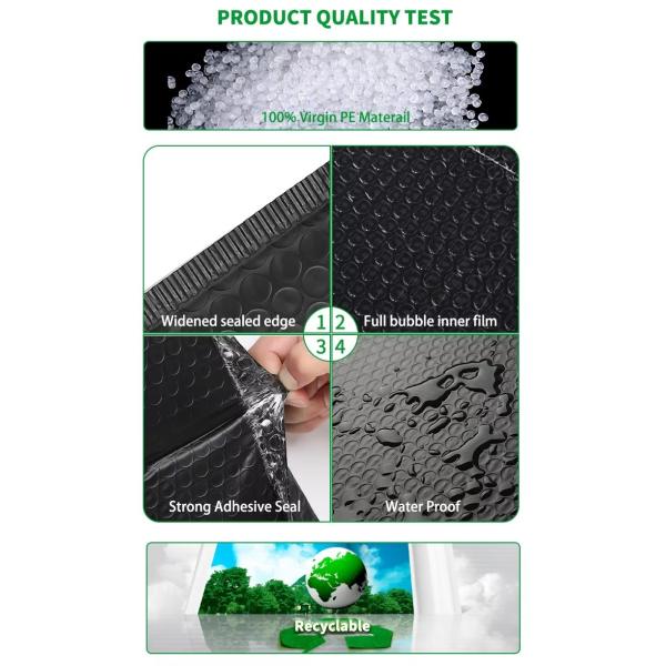 Shock Absorption Custom Poly Mailer Bubble Bags 140GMS~200GMS