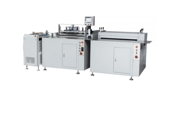 HXSCM Semi Auto Hardcover Case Making Machine with Two Working Stations for Hardcover Book and Photo Album Case Production