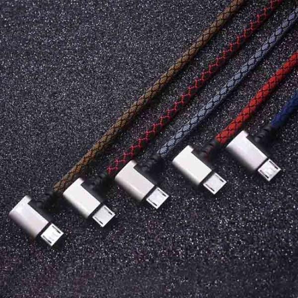 2.1a USB 2.0 Zinc Alloy Data Cable 1Meter Android Fast Charging Cable