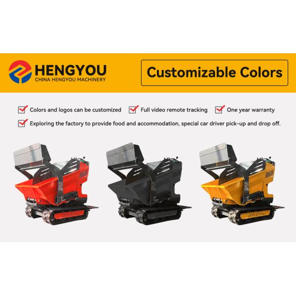 FREE SHIPPING!! Cheap Mini Dumper Gearbox Tracked Dumper Power Wheel Barrow Mini Dumper