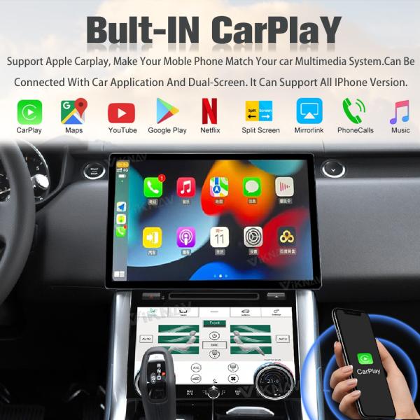 Viknav Car Radio For Land Rover Range Rover Sport L494 (2013-2017) 13.6 inch Android Autoaudio GPS CarPlay