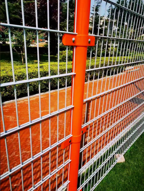 Industrial Double Wire Security Fence High Stiffness Twin Rod Panels
