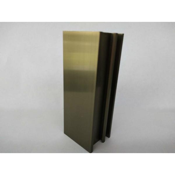 Champagne Bronze Extruded Aluminum Electronics Enclosure , Aluminum Window Parts