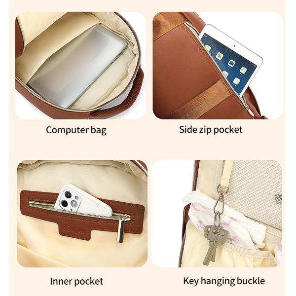 Factory Baby Diaper Bag Multi Function High Capacity Mummy Bag Changing Bag