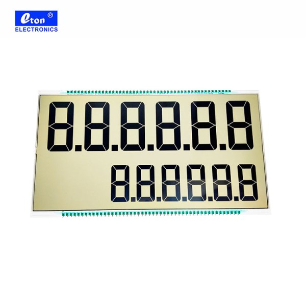 Custom 12 Digits Big Size Fuel Dispenser Lcd Display with Led Backlight
