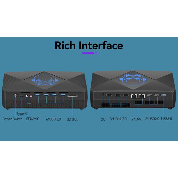Intel Core i7 12700H Mini PC With RTX3060 Laptop 12G Discrete Graphics And DDR4