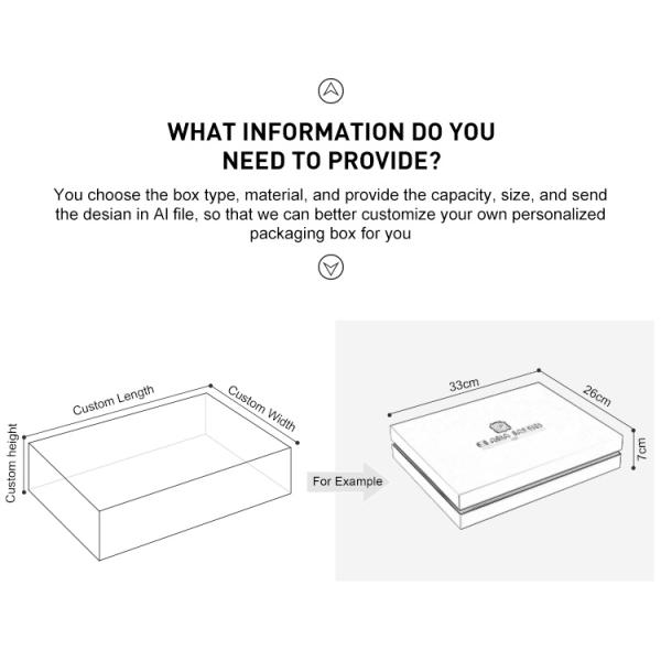 Personalized Custom Logo Design White Apparel Gift Clothing Packaging Box Lid And Base Shape