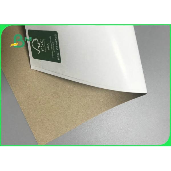 140 - 200gsm One Side Coated Kraft Board For Boxes Making