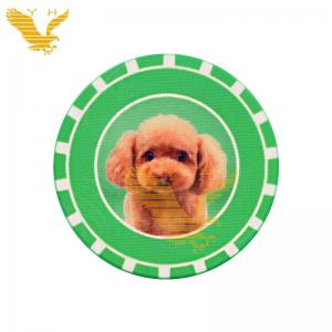 Buy cheap Professional Casino Poker Chips 100Pcs Dog Pet Ceramic Poker Chips Set For Home Poker Room product