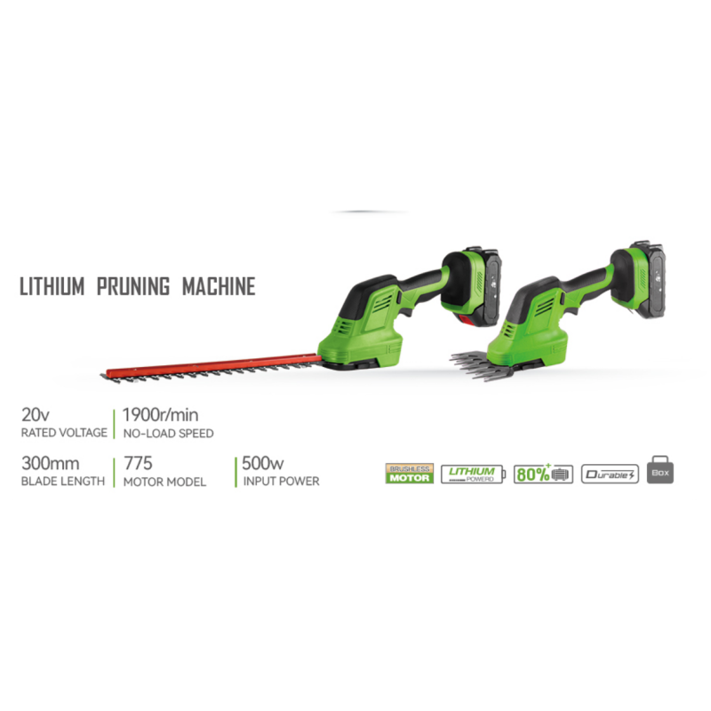 WII-1041 High Power Household Garden Tools Electric Tea Leaf Hedge Shears Trimmer 30cm Stainless Steel Blade Right-Handed No