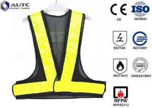 Buy cheap Glistening Safety Reflective Jacket , Security Safety Vest Warning Loop Closed product