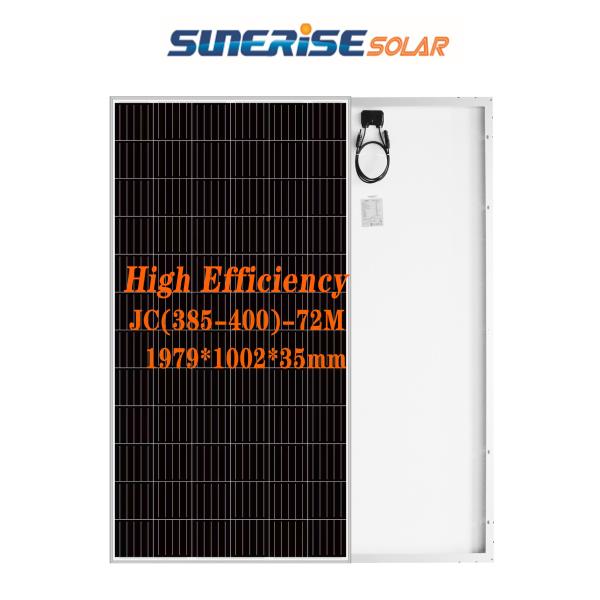 IP68 72PCS 385W 49.1V Monocrystalline Solar Panel