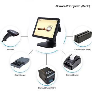 2 * 20 LED Display All In One Pos For Small Business Linux OS Supported​