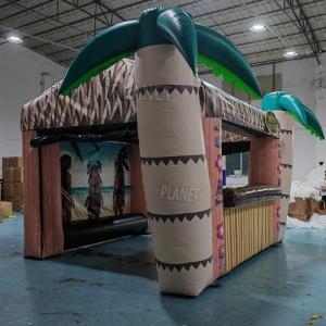 Buy cheap Commercial Tropical Exhibition Inflatable Tiki Bar PVC Bar Counter Inflatable Serving Pub Tent product