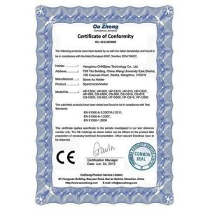 CHNSpec Technology （Zhejiang）Co.,Ltd Certifications