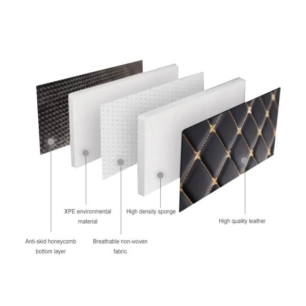 Dustproof Non Slip Embroidery PVC Leather For Upholstery / Sofa Making