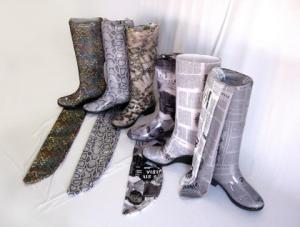 Buy cheap Internal Linings for FASHION women rain boots (Printed Fabric) product