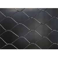 China SS316 Black Oxide Wire Rope Mesh Net Weatherproof With 25-300mm Aperture 25-300mm for sale