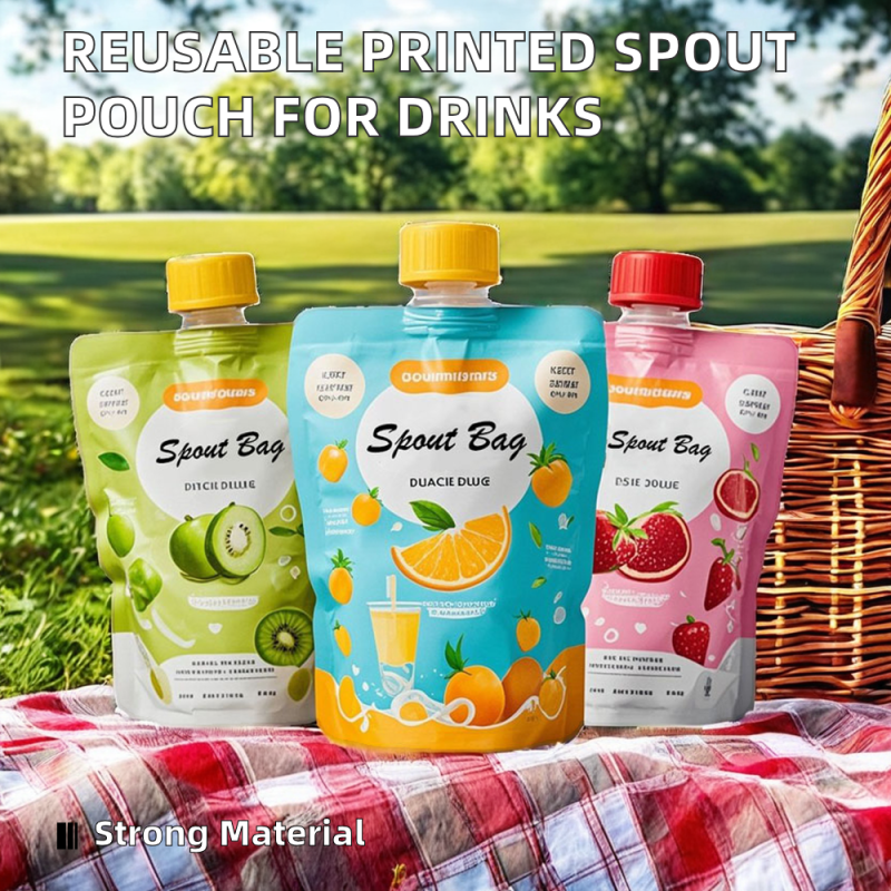 Customizable Aluminum Foil Spout Pouch - Leakproof Food Grade Packaging for Beverage & Liquid Drink
