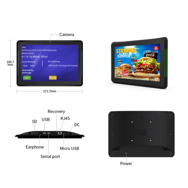 NFC Optional 10.1'' POE Android Tablet With 10 Point Capacitive Touch