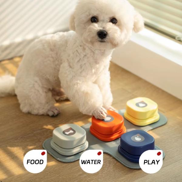 Customized Dog Communication Buttons Square Voice Recording Buttons For Dogs
