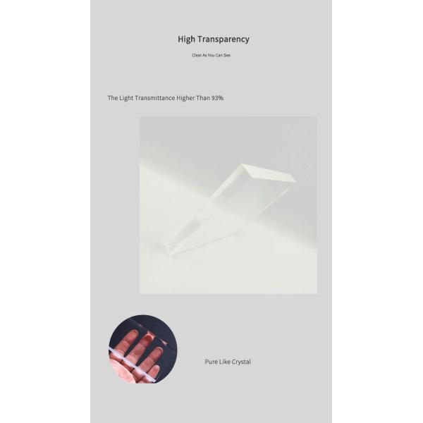 92% Light Transmission Optical Acrylic Sheet Virgin Mitsubishi MMA Material, Custom Cutting Service