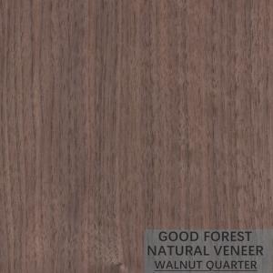 China Grain Crotch Natural Wood Veneer Sheets Quarter Cut American Walnut on sale