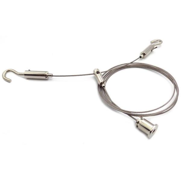 Brass + Steel Wire Suspension Systems , Ceiling Light Cable Kit For Lighting
