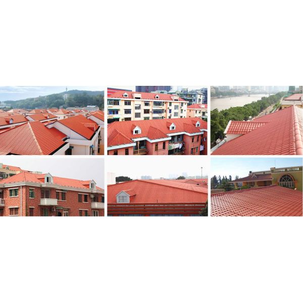 UV Coating Heat Insulated Roof Sheets Weather Resistant Brick Red Roofing Sheets