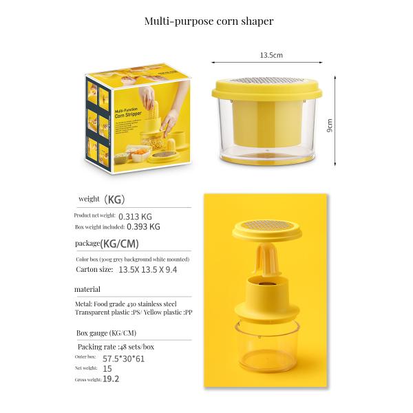 Newly Designed Manual Corn Sheller/Stripper Stainless Steel Kitchen Tools for Peeling