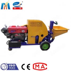 China Cement Mortar Render Spray Machine Keming KZW Diesel Engine Piston Multi Function on sale