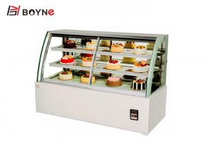 Buy cheap Table Top Chilled Cake Display Fridge Stainless Steel Air Cooling Demisting Hollow Glass 580W product