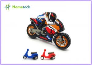 Small Size Promotion Motorcycle Usb Flash Drive , Moto Car Soft Plastic Usb Drives / U Disk