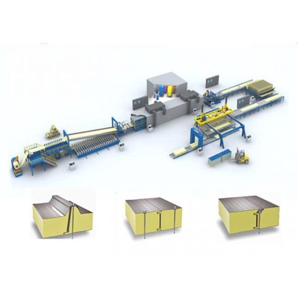 PIR PU Sandwich Panel Machine 36M Double Belt For Exterior Wall